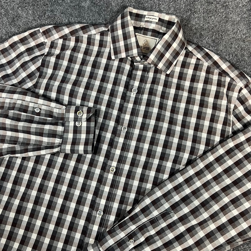 Todd Snyder LS Button Up Shirt | Plaid | Melange Yarns | 15.5 32/33 *Minor Flaw